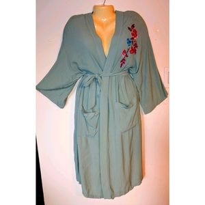 Vintage Style Tie Waist Robe